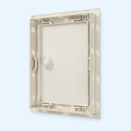 Л1520Р Ivory Люк ревизионный ЛР фланец 146х196 ручка 168х218 пластик Ivory EVECS